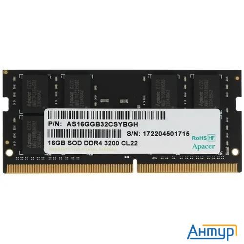 Apacer Ddr4 16gb 3200mhz So-dimm (pc4-25600) Cl22 1.2v Es.16g21.gsh