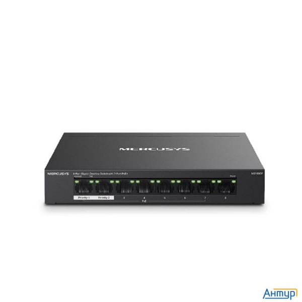 Mercusys Ms108gp Настольный коммутатор с 8 гигабитными портами (7 портов Poe+)