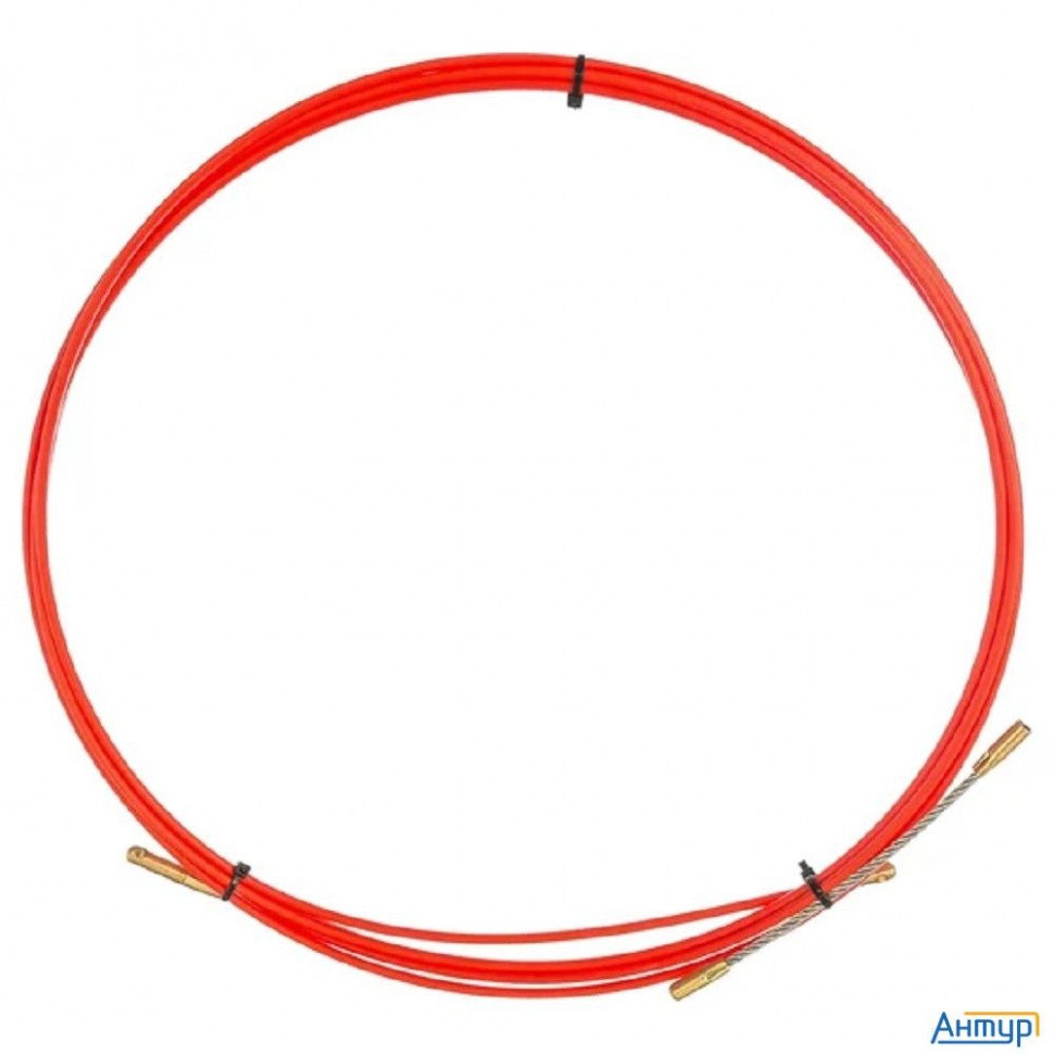 Rexant (47-1003) Протяжка кабельная (мини УЗК в бухте), стеклопруток, D=3,5мм, 3м, красная