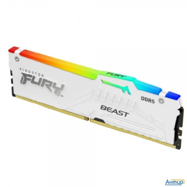 Память Ddr5 32gb 6000mhz Kingston Kf560c36bwea-32 Fury Beast White Expo Rgb Rtl Gaming Pc5-48000 Cl3