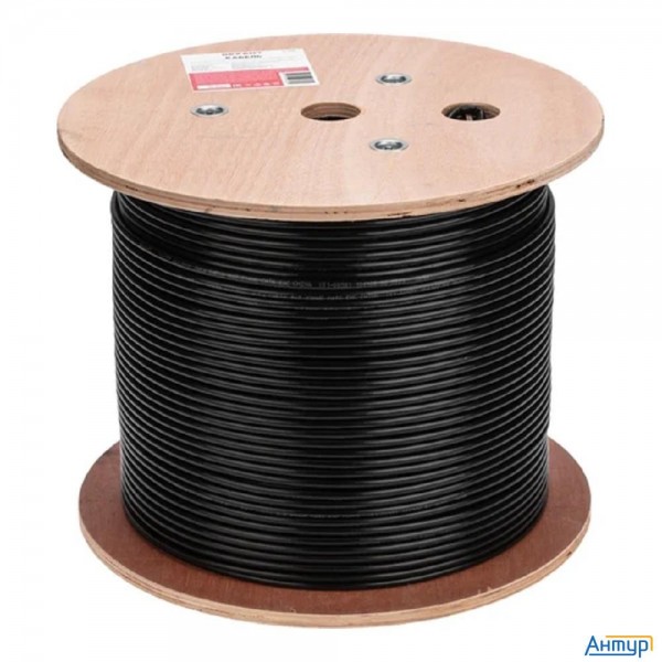 Rexant (01-0058) Кабель U/utp, Cat 6, Pe 4х2х0,57мм, 23awg, внешний, черный