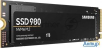Ssd накопитель M.2 (pci-e Nvme) 1tb Samsung 980 (r3500/w3000mb/s) (mz-v8v1t0bw)
