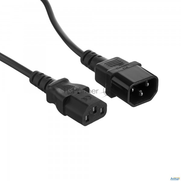 Кабель монитор компьютер  Ups  уст во  Exegate Special Ec 3s  С13  С14  3*0.75, Cca, 3м