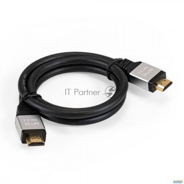 Кабель Hdmi Exegate Ex-cc-hdmi8k-1.0 (19m/19m, V2.1, 1м, 8k Uhd, Ethernet, позолоченные контакты)