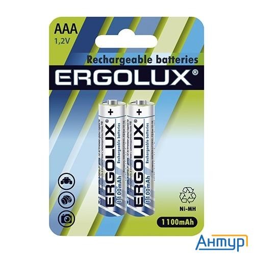 Ergolux Aaa-1100mah Ni-mh Bl-2 (nhaaa1100bl2, аккумулятор,1.2В)  (2 шт. в уп-ке)