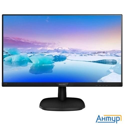 Lcd Philips 23.8" 243v7qdab (00/01) черный (ips, 1920x1080, 5 Ms, 178°/178°, 250 Cd/m, 10m:1, D-sub