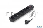 Сетевой фильтр Exegate Ex266864rus Sp-6-1.5b (6 розеток, 1.5м, евровилка, черный)