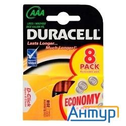 Эл. пит. Duracell Lr 03-8bl Basic Aaa Mn2400 Bl8 (8 шт. в уп-ке)