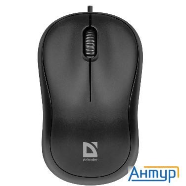 Defender Patch Ms-759 (Проводная оптическая мышь, черный, 3 кнопки, 1000 Dpi) [52759]