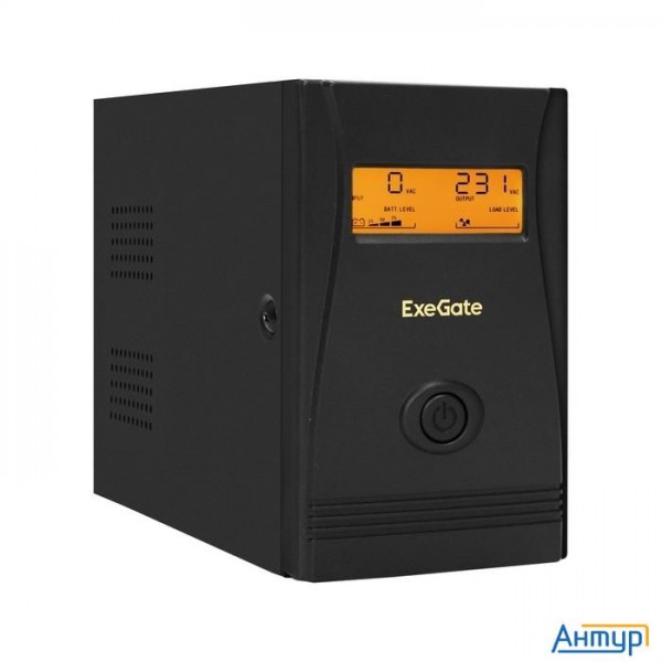 Exegate Ex292775rus ИБП Exegate Power Smart Ulb-800.lcd.avr.4c13 <800va/480w, Lcd, Avr, 4*c13, метал