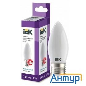 Iek Llf-c35-7-230-40-e27-fr Лампа Led C35 свеча матов. 7Вт 230В 4000К E27 серия 360°