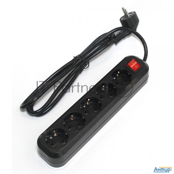 Сетевой фильтр 5bites Sp5b-330 5s / 3*1.5mm2 / 16a / Abs / 3m / Black