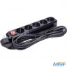 Сетевой фильтр 5bites Sp5b-330 5s / 3*1.5mm2 / 16a / Abs / 3m / Black
