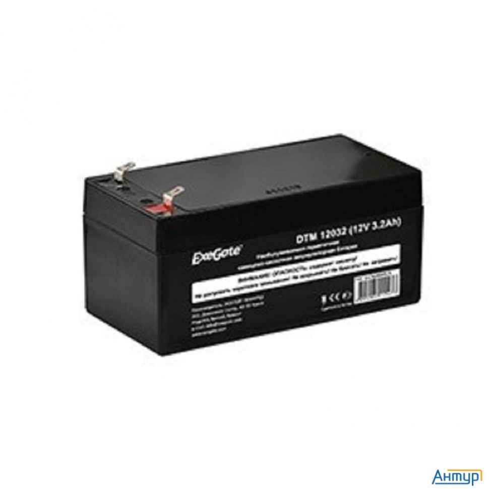 Exegate Ex282959rus Аккумуляторная батарея Dtm 12032 (12v 3.2ah, клеммы F1)