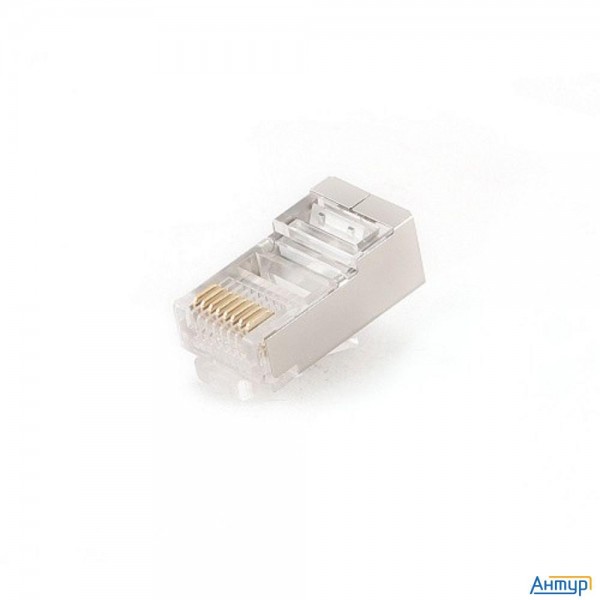 Gembird Вилка Rj-45 (8p8c) универсальная кат.5e экранированная, контакты 30 микродюймов" (10 шт.) (p