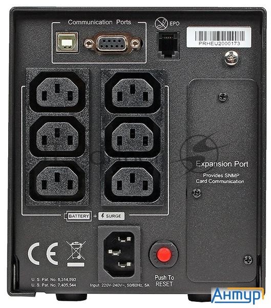 Источник бесперебойного питания Cyberpower Pr750elcd 750va/675w Usb/rj11/45 (6 Iec)