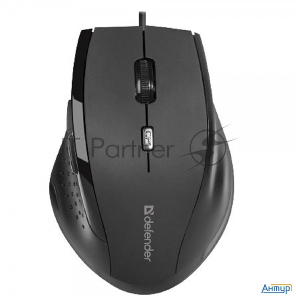 Мышь оптическая Defender  Accura Mm-362 черный,6 кнопок, 800-1600 Dpi (52362)