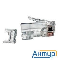 Rj45 коннектор 8p8c кат. 5 с вставкой (100 шт. в уп.) Китай