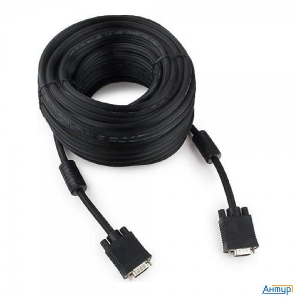 Gembird/cablexpert Cc-ppvga-20m-b, Кабель Vga Premium , 15m/15m, 20м, черный, тройной экран,феррит.к