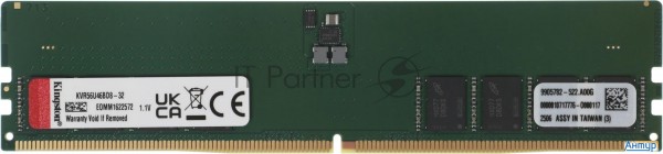 Модуль памяти Kingston Ddr5 32gb 5600mt/s Cl46 Dimm 2rx8, 1 Year