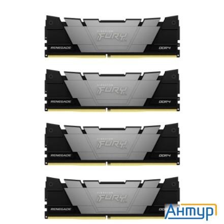 Kingston 64gb 3600mt/s Ddr4 Cl16dimm (kit 4x16gb) Furyrenegadeblack Kf436c16rb12k4/64