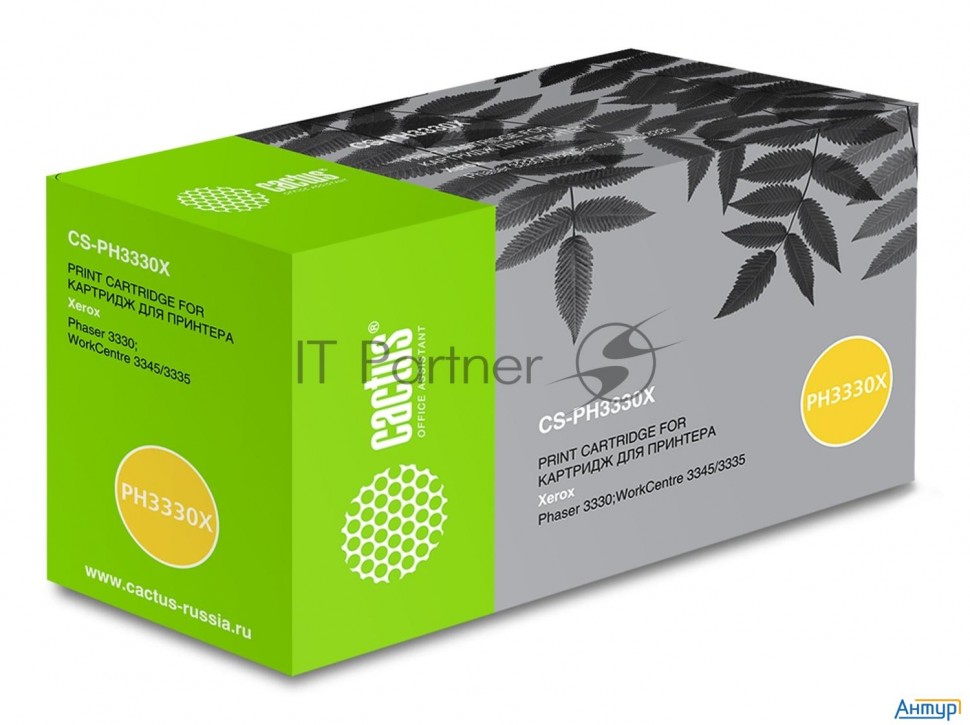 Тонер-картридж Cactus Cs-ph3330x (106r03623) черный (15000 стр.) для Xerox Phaser 3330/wc3335