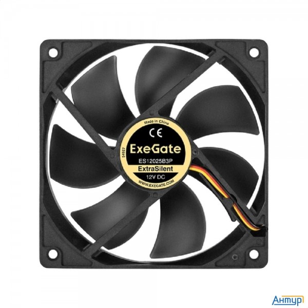 Exegate Ex295243rus Вентилятор 12В Dc Exegate Extrasilent Es12025b3p (120x120x25 мм, 2-ball (двойной