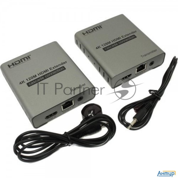 Активный удлинитель Orient Ve048, Hdmi 4k Extender (tx+rx), до 120 м по одной витой паре, Hdmi 1.4b,