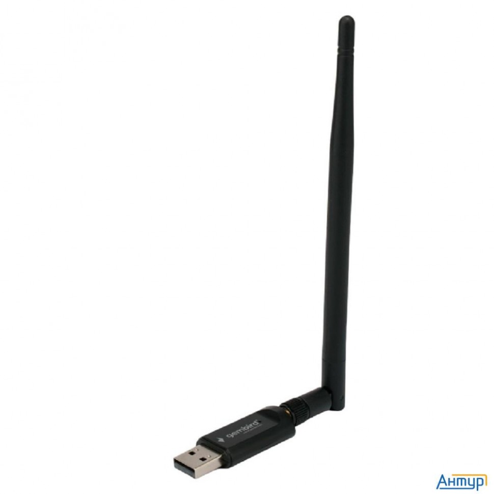 Gembird Сетевой адаптер Wifi+bluetooth 600 Мбит,двухдиап.с антенной, Usb,802.11b/a/g/n/ac, Rtl8821cu