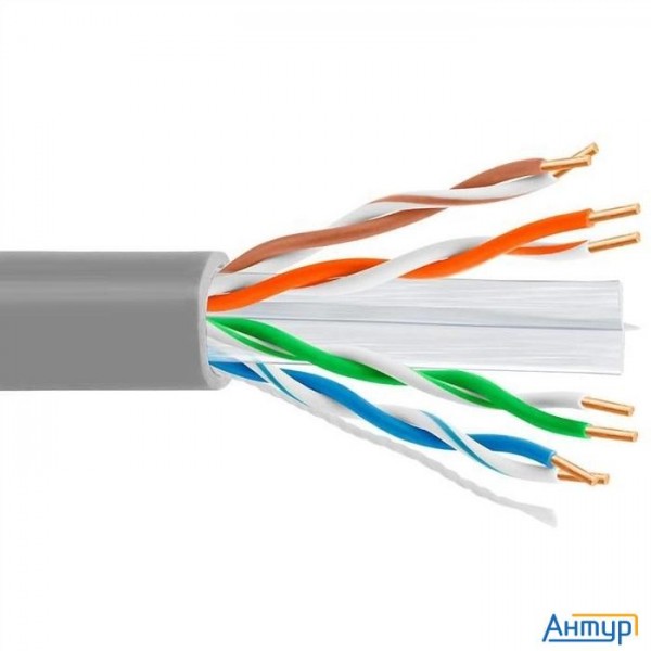 5bites Кабель Us6575-305a Utp / Solid / 6cat / 23awg / Cca / Pvc / Grey / 305m