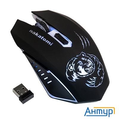 Мышь Mrog-15ur Nakatomi Gaming Rf 2.4g Optical - игровая, аккумулятор, 6 кнопок+ролик, 7ми цветная п