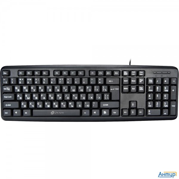 Клавиатура Oklick 180v2 черный  {Клавиатура, Usb} [1185956]