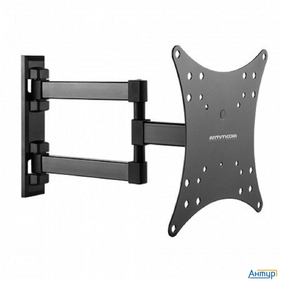 Arm Media Mars-04 черный 20"-43" макс.20кг настенный поворот и наклон