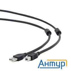 Gembird/cablexpert Ccf2-usb2-ambm-10 Usb 2.0 Pro Кабель  , Am/bm, 3м, экран, 2феррит.кольца, черный,