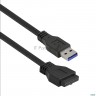 Планка Usb на переднюю панель Exegate U3h-623, 3,5", 3*usb3.0+1*typec, черная, металл, подсоединение
