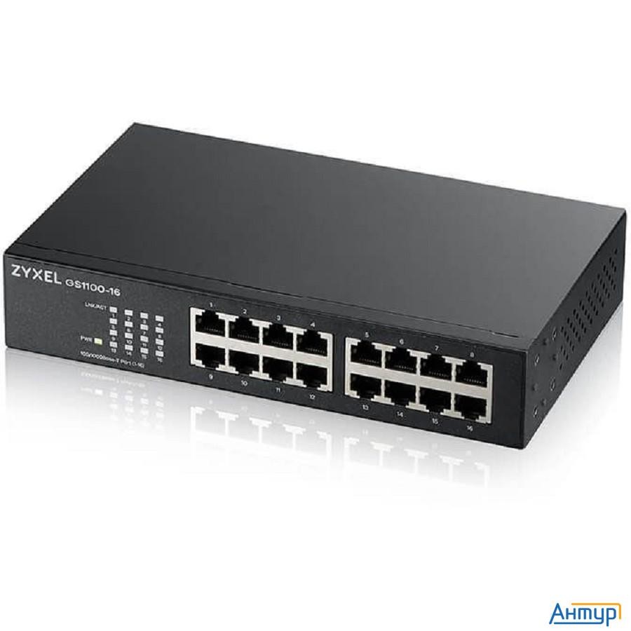 Zyxel Gs1100-16-eu0103f 16g неуправляемый  Коммутатор