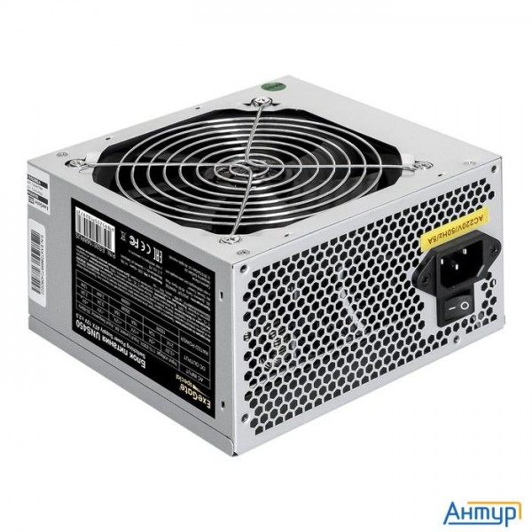 Exegate Es261568rus-pc Блок питания 450w Exegate Uns450 (atx, Pc, 12cm Fan, 24pin, 4pin, Pcie, 3xsat