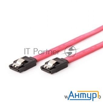 Кабель Cablexpert Кабель интерфейсный Sataiii, 80см, 7pin/7pin, защелка, пакет (cc-satam-data-0.8m)