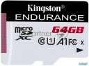 Флеш карта Microsd 64gb Kingston MicrosdНc Class 10 A1 Uhs-i Endurance 95r/30w  Card Only