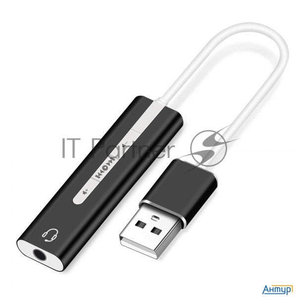 Orient Au-04plb, Адаптер Usb To Audio (звуковая карта), Jack 3.5 Mm (4-pole) для подключения телефон