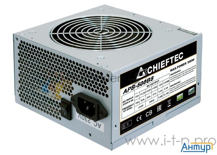 Блок питания Chieftec Value Apb 500b8  Atx 2.3, 500w, Active Pfc, 120mm Fan  Oem