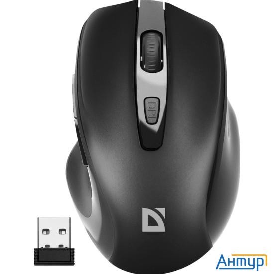 Defender Prime Mb-053 { Беспроводная оптическая мышь,черный,6d,800-1600dpi,бесшумн } [52053]
