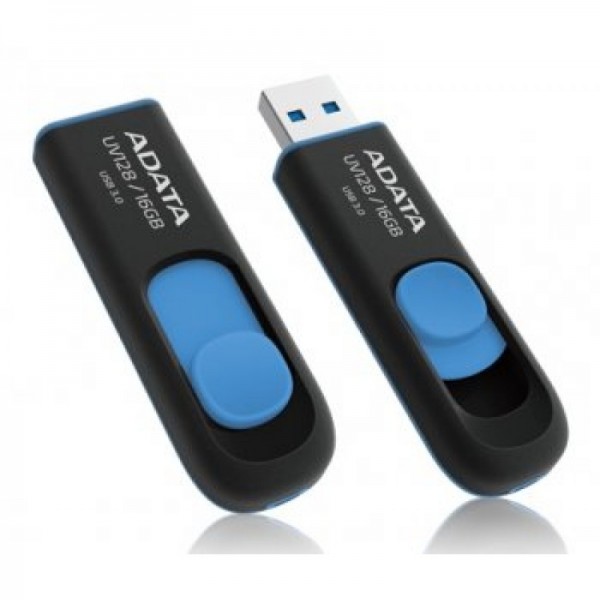 A-data Flash Drive 16gb [uv128] Black-blue Usb 3.0