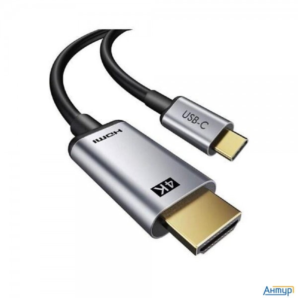Bion Переходник Usb Type-c - Hdmi (m/f), 4k@60hz, металлический корпус, 0.10 м (bxp-a-usbcm-hdmif-m)