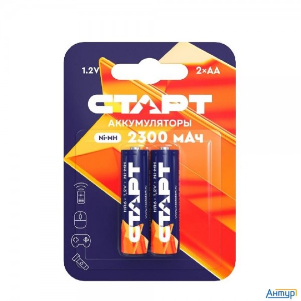 СТАРТ Hr6 Aa 2300mah Ni-mh Bl2 24/384 (2 шт. в уп-ке)