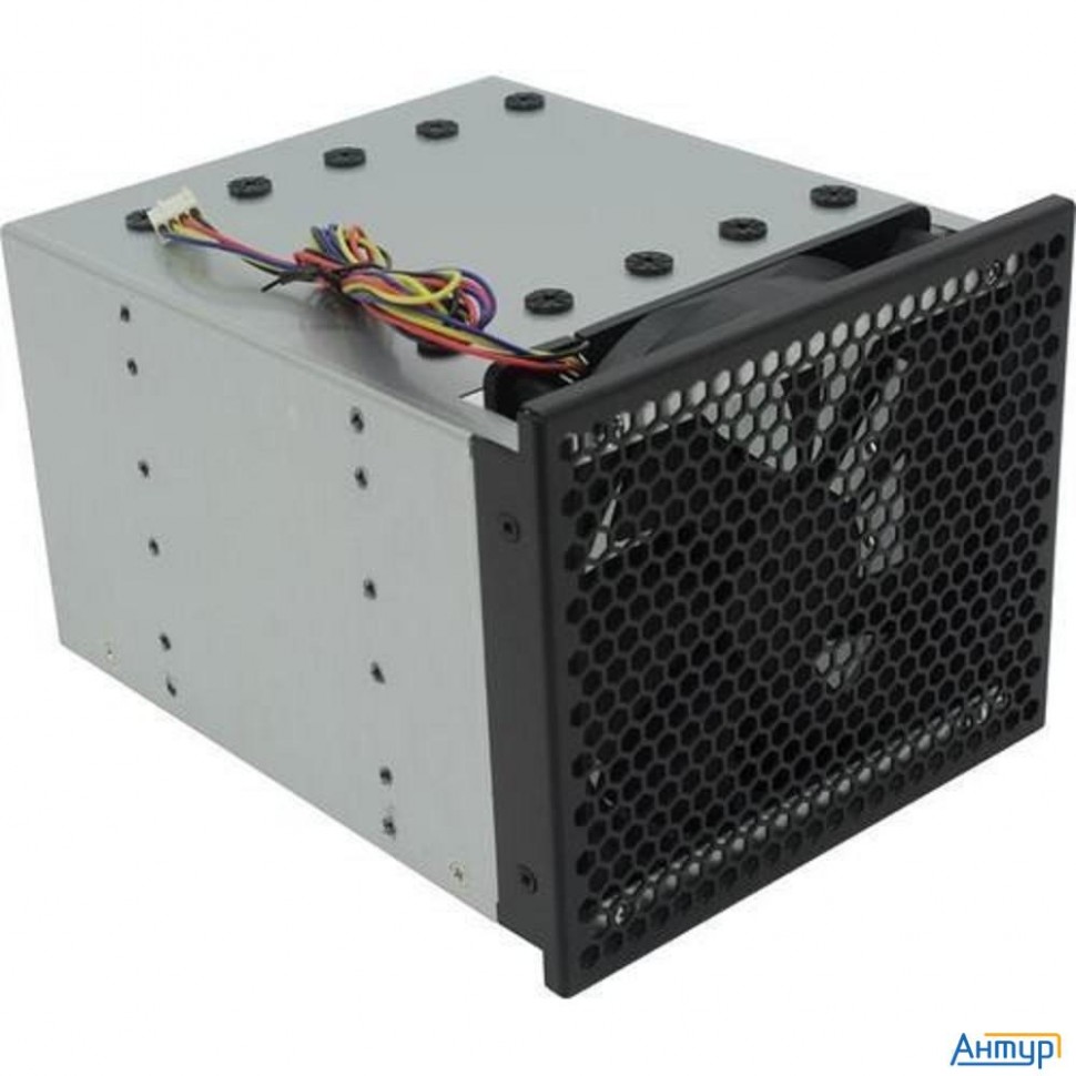 Procase 5t3-3t5-v3-fan Переходник 3*5.25" в 5*3.5" с антивибрационным креплением, Pwm 4pin, 2800 Rpm