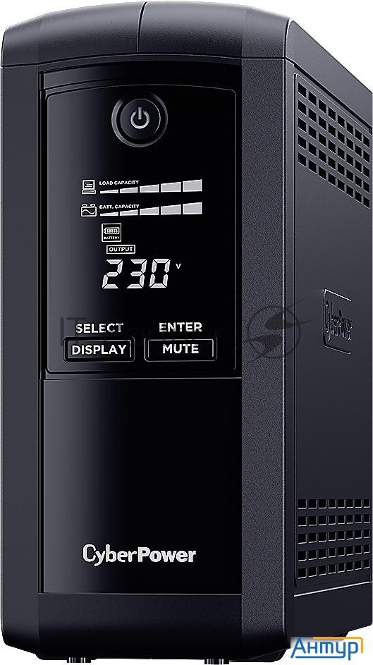 Источник бесперебойного питания Cyberpower Vp700elcd Line-interactive 700va/390w Usb/rs-232/rj11/45