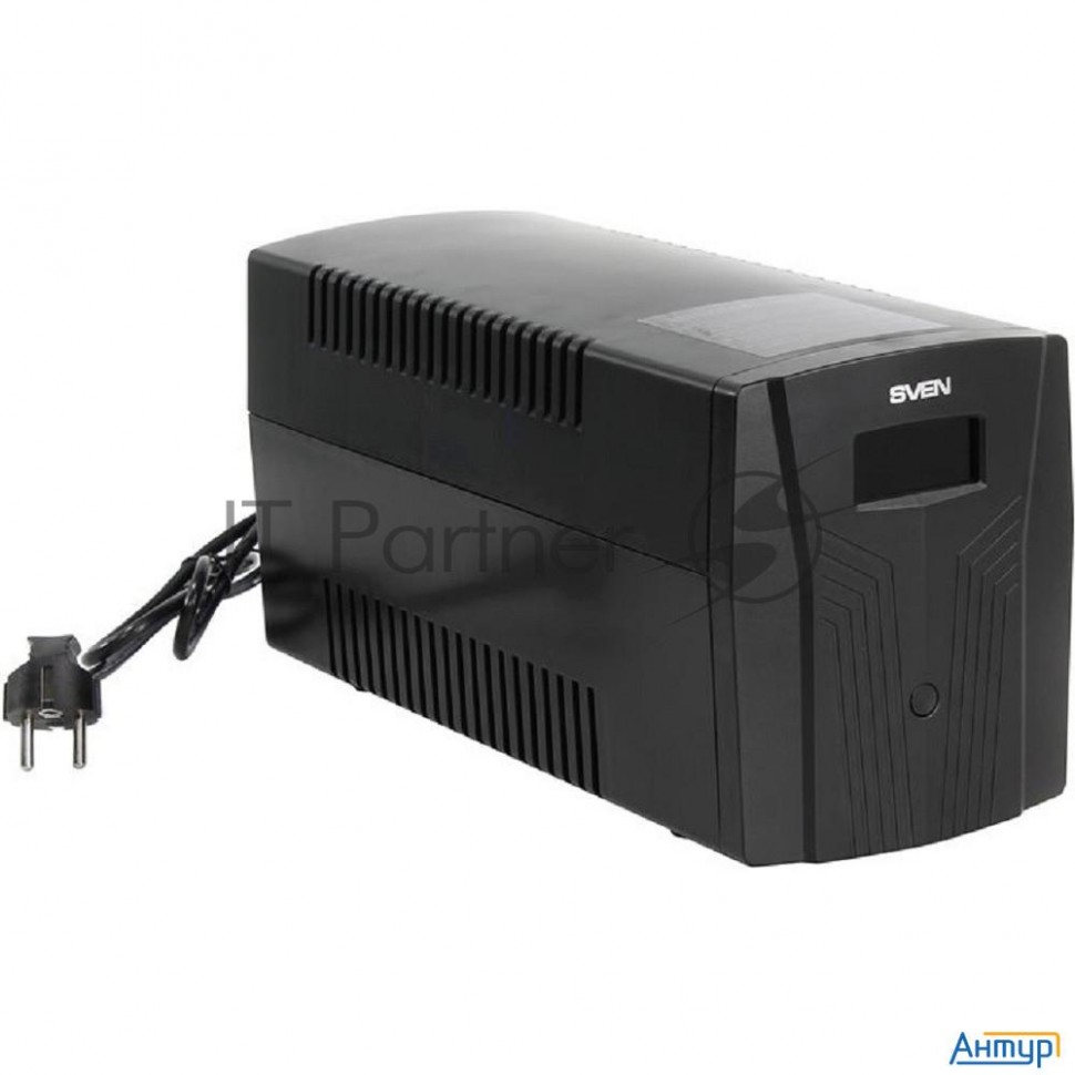 Источник бесперебойного питания Ups Sven Pro 1500 (1000 Wa, Lcd, Usb, Rg-45, 3 евро розетки )