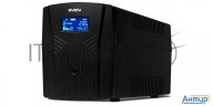Источник бесперебойного питания Ups Sven Pro 1500 (1000 Wa, Lcd, Usb, Rg-45, 3 евро розетки )