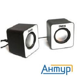 Dialog Colibri Ac-02up Black-white - акустические колонки 2.0, 5w Rms, черно-белые, питание от Usb